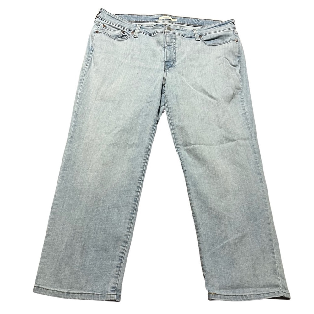 Levi's Boyfriend Women's Light Blue Straight Leg Jeans Plus Size 20 Baggy